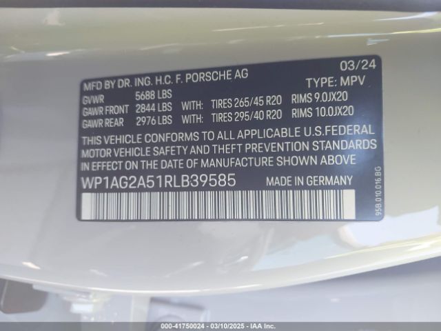 2024 PORSCHE MACAN WP1AG2A51RLB39585 Photo 8