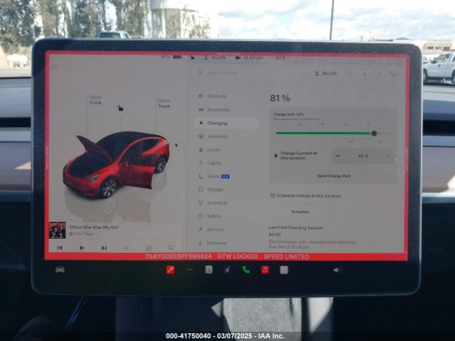 7SAYGDEE8PF596824 Tesla Model Y Awd/long Range Dual Motor All-wheel Drive