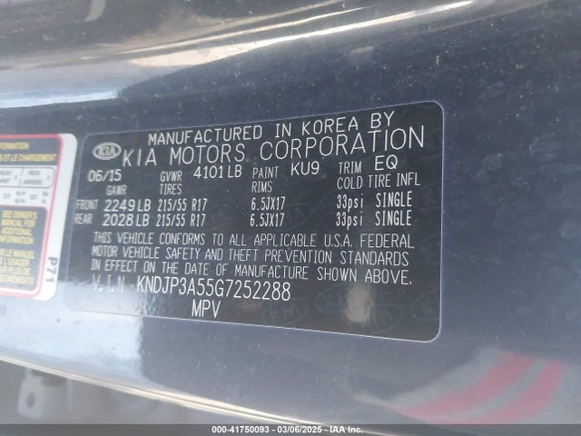 KNDJP3A55G7252288 KIA SOUL +