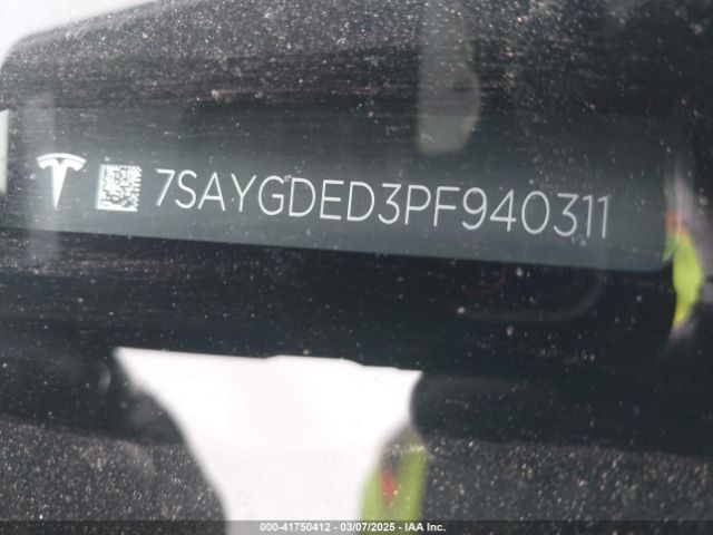 7SAYGDED3PF940311 Tesla Model Y Rwd