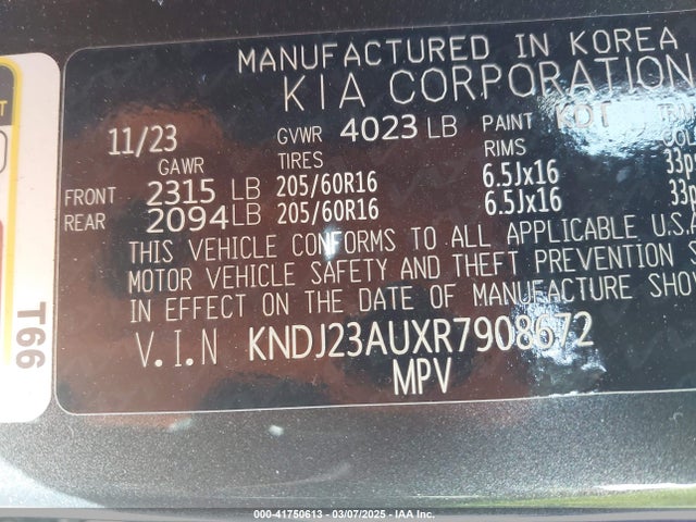KIA SOUL LX 2024 KNDJ23AUXR7908672 Image 9