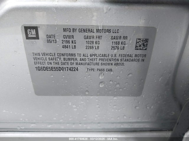 2013 CADILLAC CTS 1G6DE5E55D0174224 Photo 8
