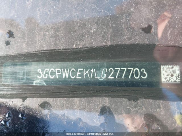3GCPWCEK1LG277703 Chevrolet Silverado 1500 2wd  Short Bed Lt