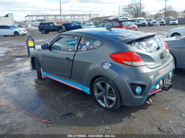 Hyundai Veloster Turbo W/black 2014 KMHTC6AE9EU186005 Image 3