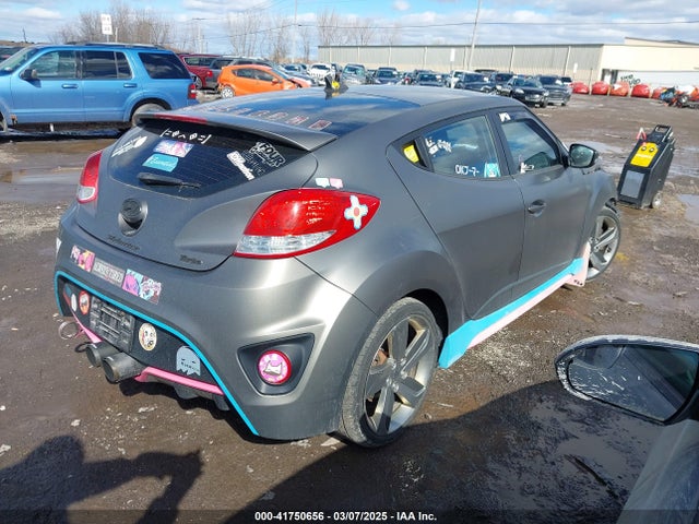 Hyundai Veloster Turbo W/black 2014 KMHTC6AE9EU186005 Image 4