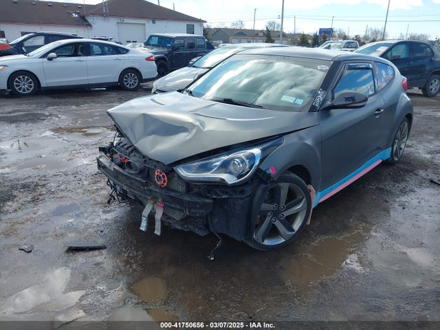 Hyundai Veloster Turbo W/black 2014 KMHTC6AE9EU186005 Image 6