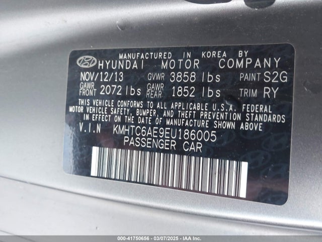 Hyundai Veloster Turbo W/black 2014 KMHTC6AE9EU186005 Image 9