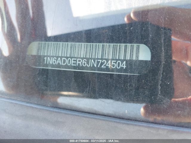 1N6AD0ER6JN724504 Nissan Frontier Sv