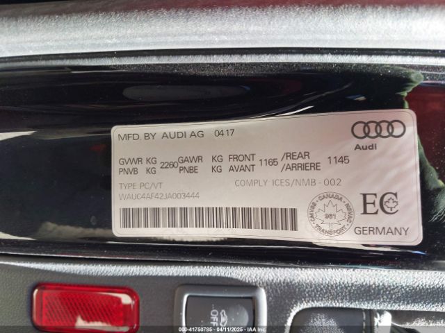 WAUC4AF42JA003444 Audi S4 3.0t Premium Plus