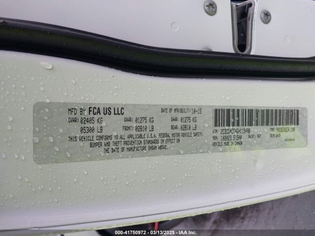 2C3CDXCT4GH115498 Dodge CHARGER R/T