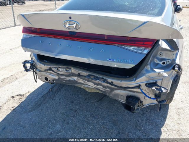 KMHLM4AJ4PU083057 Hyundai Elantra Hybrid Blue
