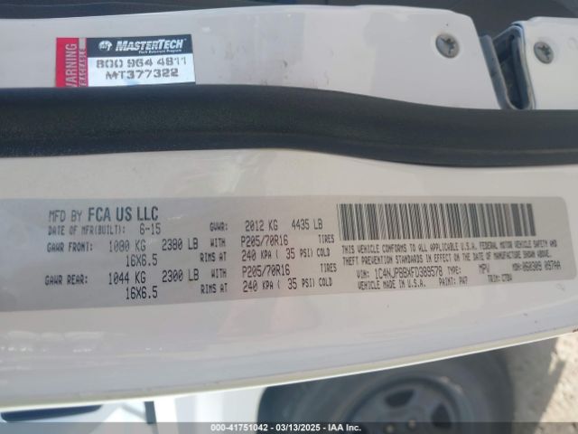 1C4NJPBBXFD389578 Jeep Patriot Sport