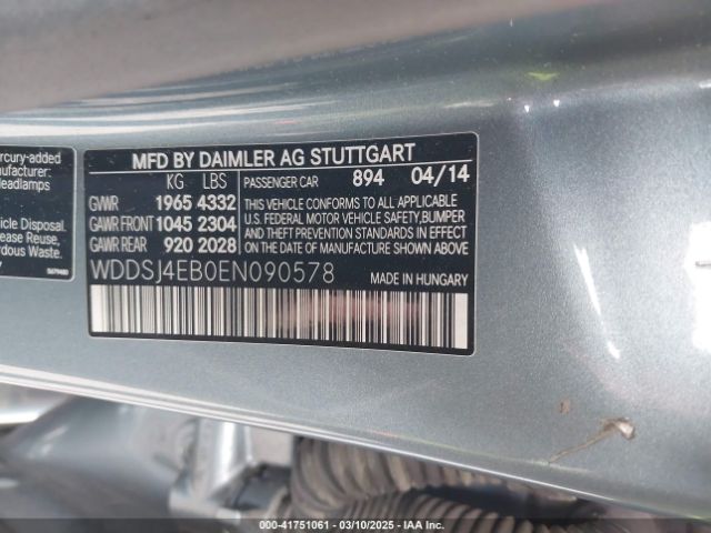2014 MERCEDES-BENZ CLA 250 WDDSJ4EB0EN090578 Photo 8