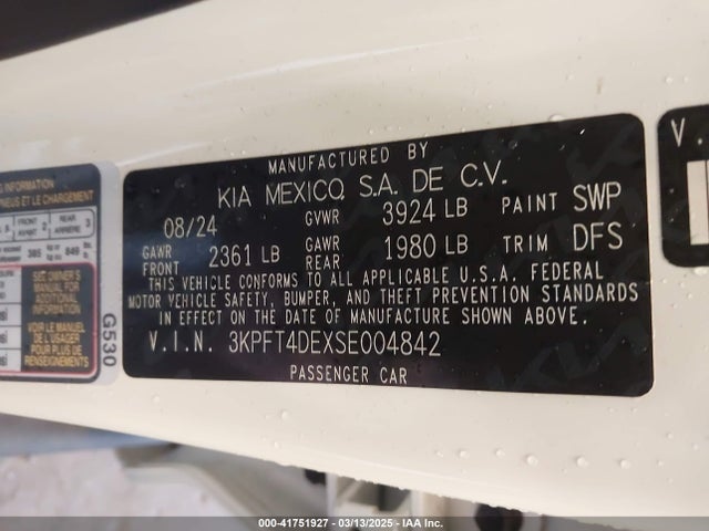KIA K4 Lx 2025 3KPFT4DEXSE004842 Image 9