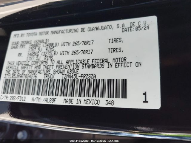 3TYLB5JN9RT024276 Toyota Tacoma Sr5 4wd