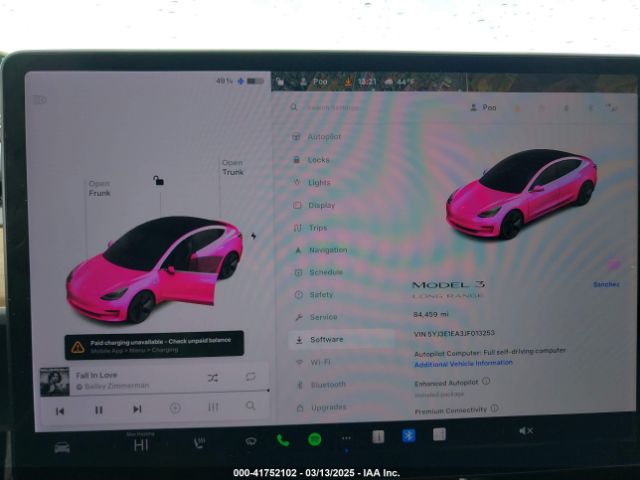5YJ3E1EA3JF013253 Tesla Model 3 Long Range/mid Range