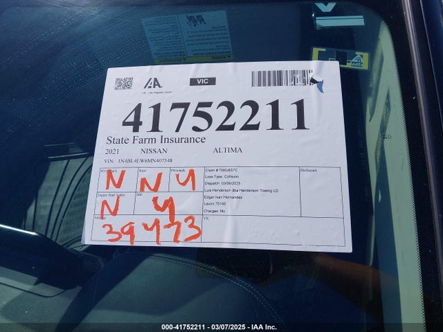 Nissan Altima 2021 1N4BL4EW6MN407548 Image 18