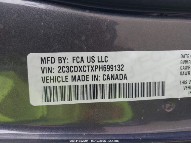 2C3CDXCTXPH699132 Dodge CHARGER R/T