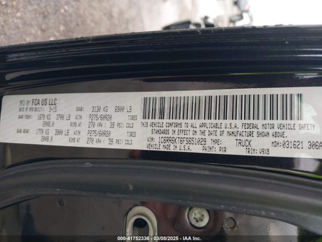 1C6RR6KT6FS651029 RAM 1500 Express