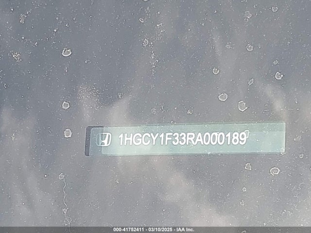 1HGCY1F33RA000189 Honda ACCORD EX