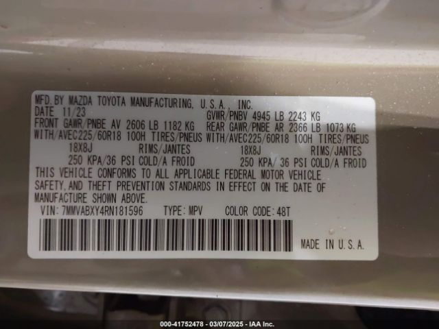 7MMVABXY4RN181596 Mazda Cx-50 2.5 Turbo Meridian Edition