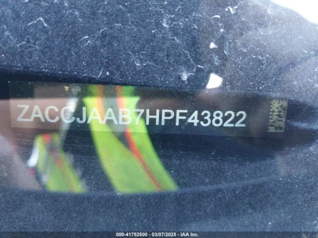 ZACCJAAB7HPF43822 Jeep Renegade Sport Fwd
