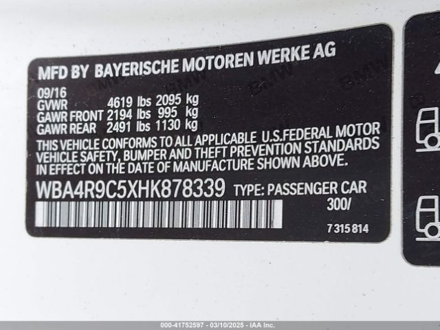 WBA4R9C5XHK878339 BMW 430i Xdrive