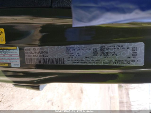 2023 JEEP GLADIATOR 1C6JJTEG6PL564504 Photo 8