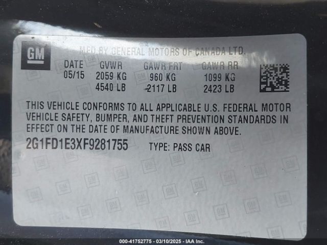 2G1FD1E3XF9281755 Chevrolet Camaro 1lt