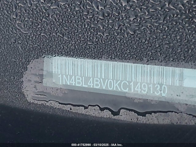 Nissan Altima 2.5 S 2019 1N4BL4BV0KC149130 Image 9