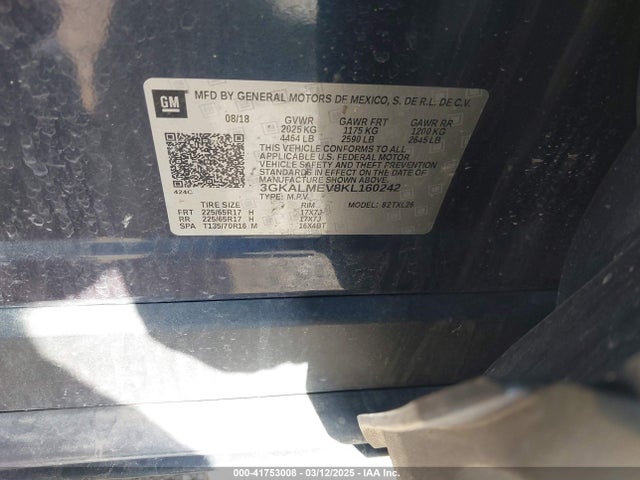 GMC Terrain Sle 2019 3GKALMEV8KL160242 Image 9