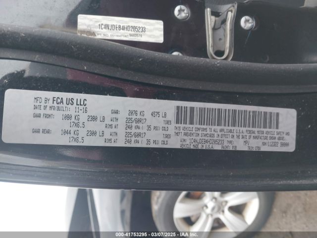 2017 JEEP COMPASS 1C4NJDEB4HD205233 Photo 8