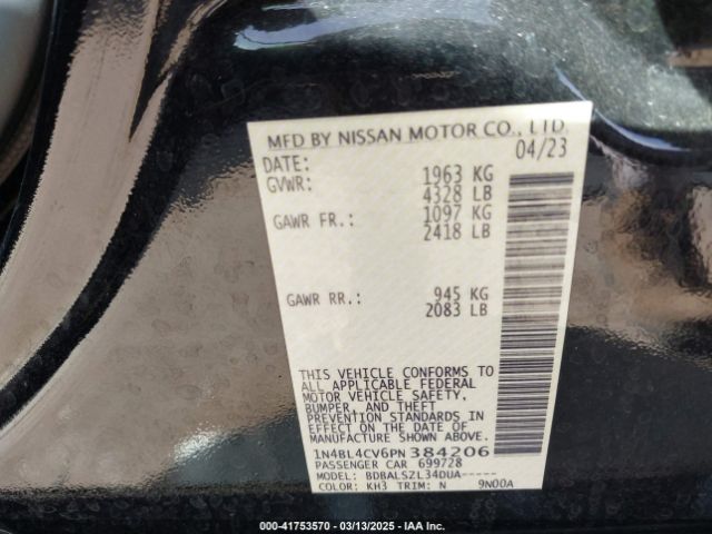 2023 NISSAN ALTIMA 1N4BL4CV6PN384206 Photo 8
