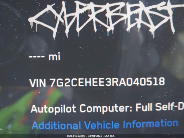 7G2CEHEE3RA040518 Tesla Cybertruck Cyberbeast