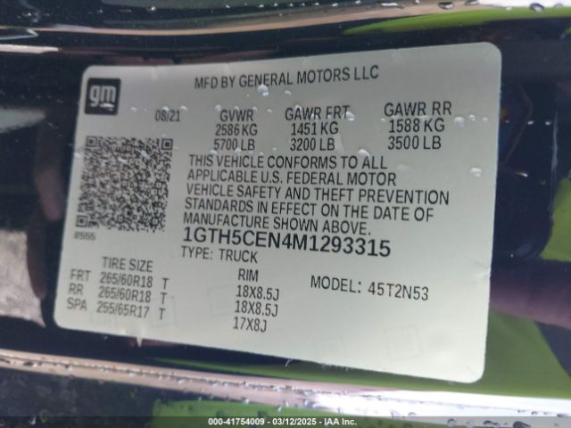 1GTH5CEN4M1293315 GMC Canyon 4wd  Elevation