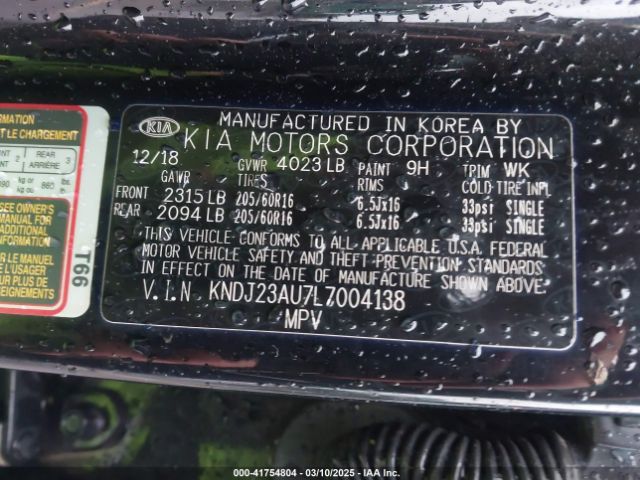 KNDJ23AU7L7004138 KIA SOUL LX
