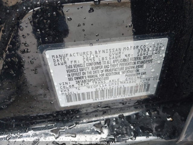 Nissan SENTRA SV 2014 3N1AB7AP5EY337489 Image 9