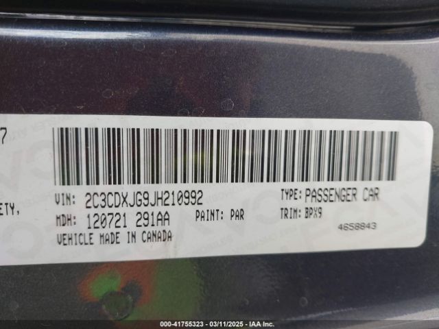 2018 DODGE CHARGER 2C3CDXJG9JH210992 Photo 8