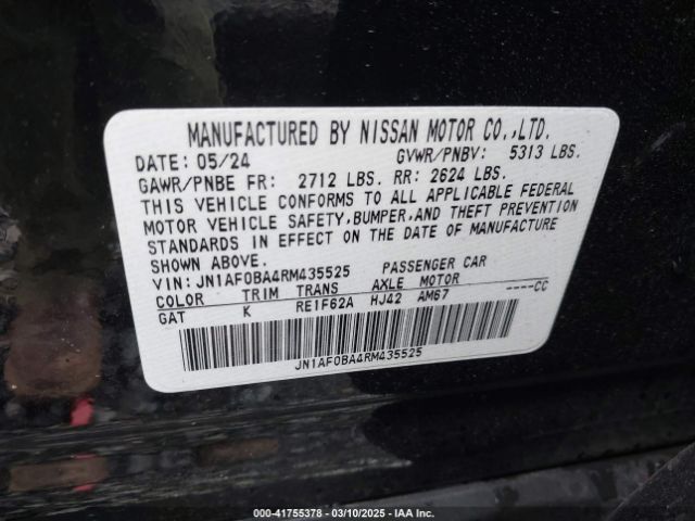 JN1AF0BA4RM435525 Nissan Ariya Engage