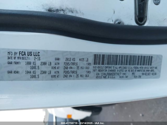 1C4NJPBB0GD677417 Jeep Patriot Sport