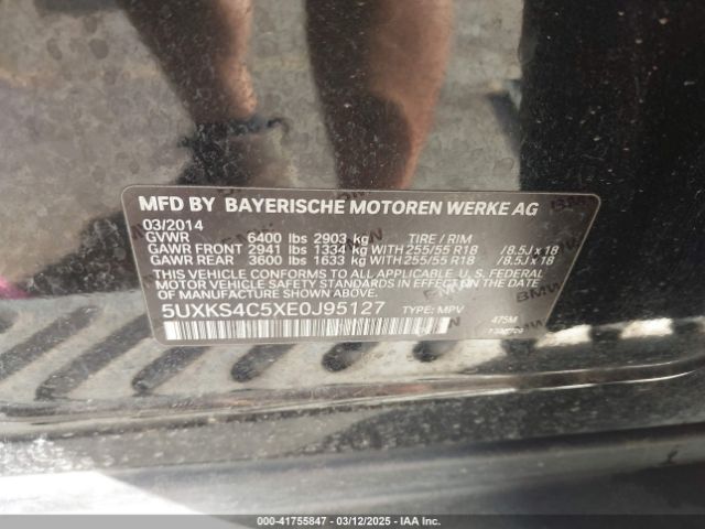 5UXKS4C5XE0J95127 BMW X5 Xdrive35d