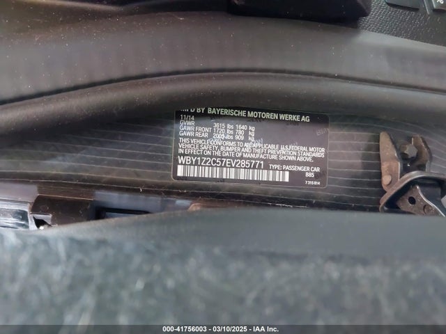 WBY1Z2C57EV285771 BMW I3