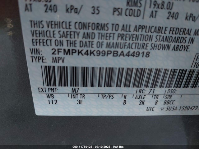 Ford Edge Titanium 2023 2FMPK4K99PBA44918 Image 9