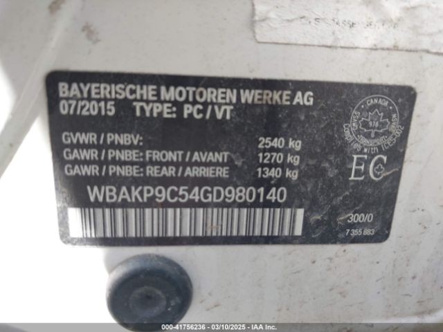 2016 BMW 550I WBAKP9C54GD980140 Photo 8