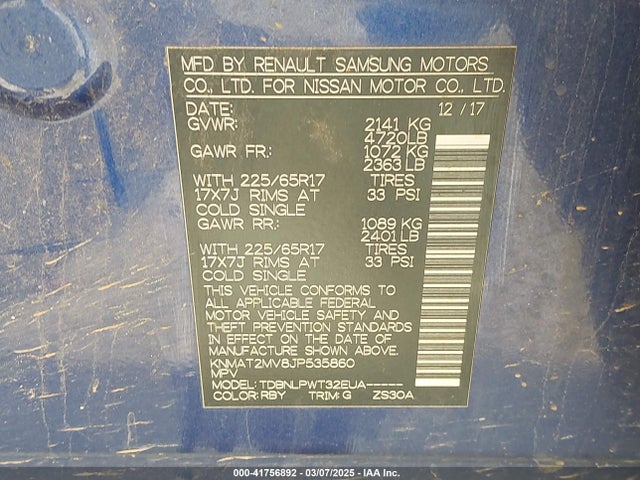 Nissan ROGUE S 2018 KNMAT2MV8JP535860 Image 9