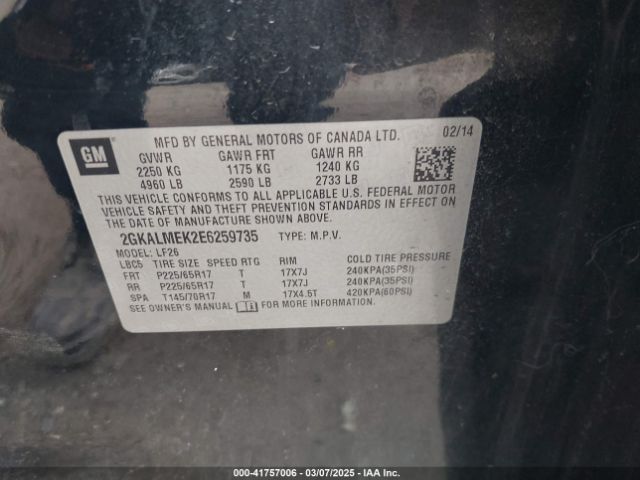 2GKALMEK2E6259735 GMC Terrain Sle-1
