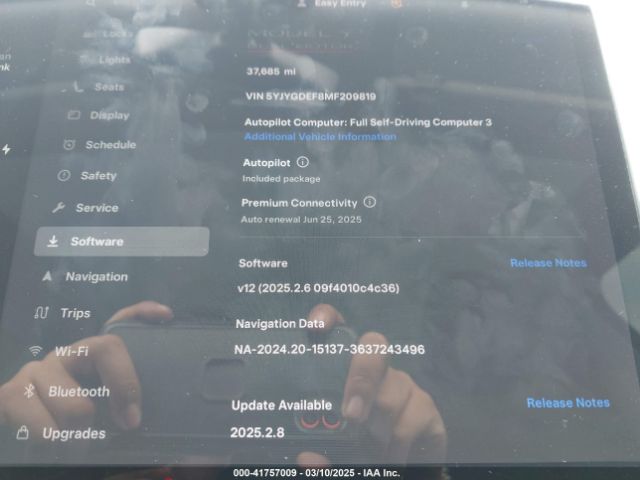 5YJYGDEF8MF209819 Tesla Model Y Performance Dual Motor All-wheel Drive