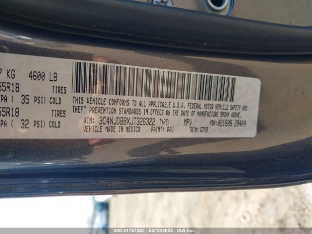 3C4NJDBBXJT326322 Jeep Compass Latitude 4x4