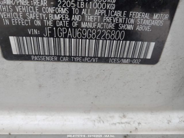 2016 SUBARU IMPREZA JF1GPAU69G8226800 Photo 8