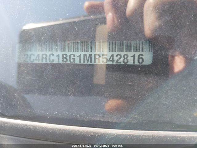 2021 CHRYSLER PACIFICA 2C4RC1BG1MR542816 Photo 8